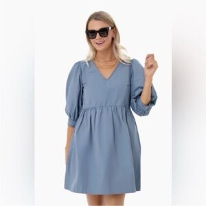 Tuckernuck Pomander Place Lizzie V-Neck Mini Dress